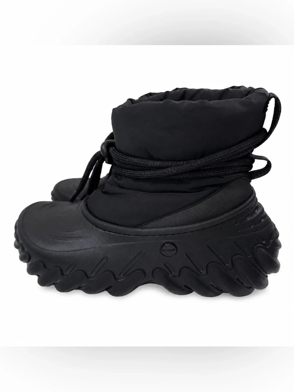 Crocs Echo Insulated Winter Boots Black Chunky Platform US Size: M7/W9 #208716